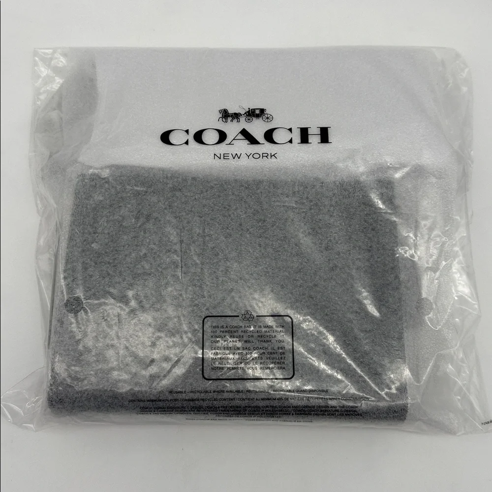 Coach Slim Crossbody Croc Embossed Bag Black - Picture 11 of 16